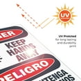thumbnail image 6 of Keep Hands Away Bilingual Sign, OSHA Danger Sign, 24x36 Corrugated Plastic, 6 of 7