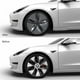 thumbnail image 3 of Tapacubos De Rueda, 104423199B Cubierta De Cubo De Rueda Completamente Envuelta Elegante Alta Dureza Para El Modelo 3 2017-2023, 3 of 7