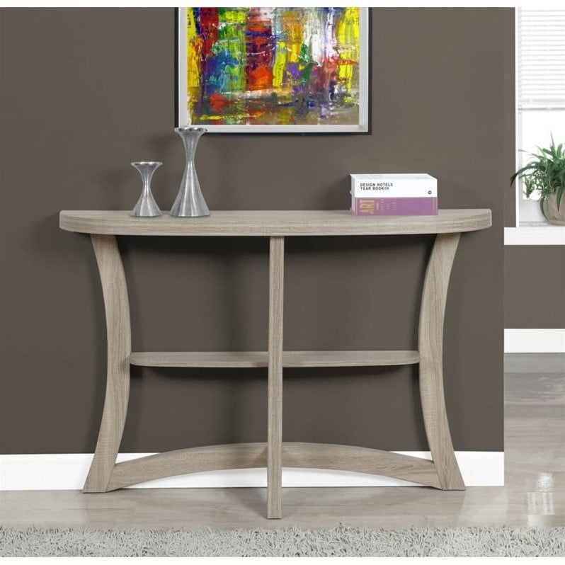 ,A Dark Taupe Monarch Accent Table 47 L//Dark Taupe Hall Console