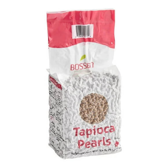 Bossen 6.6 lb. Large Tapioca Boba Pearls Brown Sugar Flavor For Bubble Tea, Smoothies, Juices, and Desserts