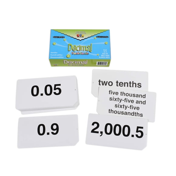 Tarjetas flash decimales Learning Advantage 8658