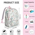 thumbnail image 5 of Nautical Summer Backpack with Ocean Creatures & Tropical Fish Print, Waterproof Lightweight Daypack for Students, Beach Lovers, and Everyday Use, 5 of 5