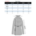 thumbnail image 7 of KOGMO Womens Zip Up Anorak Safari Jacket with Checker Lining Hoodie, 7 of 7