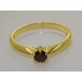 thumbnail image 6 of LBG British Made 14k Yellow Gold Natural Garnet Womens Anniversary Ring - 33 size options - Size 4.5, 6 of 7