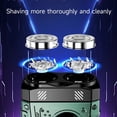 thumbnail image 3 of Afeitadora Eléctrica para Hombre, Magnética, de Doble Hoja, Recargable, con Pantalla LCD, Portátil, Recortadora de Barba, Afeitadora . A, 3 of 5