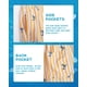 thumbnail image 5 of Shorts de baño SURF CUZ para niños, secado rápido, UPF50+, amarillo con palmeras, 5 of 5