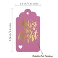thumbnail image 5 of Inkdotpot Pack Of 50 Merry And Bright Christmas Favor Paper Tags Craft Real Gold Foil Hang Tags, 5 of 6