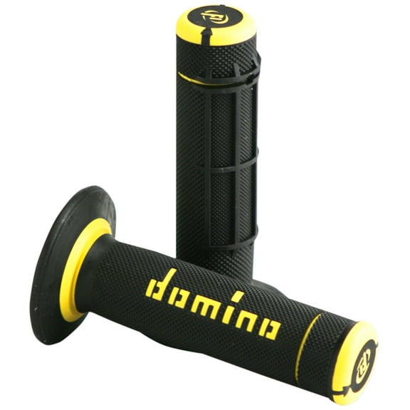 Domino Dually Black/Yellow Handlebar Grips (A02041C4740A7-1)