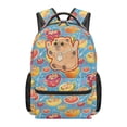 thumbnail image 2 of Jeiento 16 Inch Kids School Backpack for Elementary Boys Girls Funny Capybara Lightweight Backpack with Multiple Pockets for Back to School Casual Purse, 2 of 7