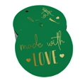 thumbnail image 1 of Inkdotpot Real Gold Foil Made With Love Text Tag Favor Hang Paper Tag 50 Piece, 1 of 6