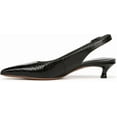 thumbnail image 3 of Franco Sarto Women's Marlow Slingback Kitten Heel Pump Black Glossy Snake 7.5M, 3 of 5