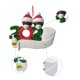 thumbnail image 2 of Kit de adornos navideños con nombre personalizado y mascarilla, Superviviente de la cuarentena 2020 Miembro negro de la familia de 2, 2 of 6