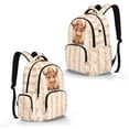 thumbnail image 2 of DISNIMO Highland Cow Paw Printed Kids School Backpack for Boys Girls 17 Inch Bookbag with Padded Straps and Water Bottle Pocket, Lightweight Large School Backpack for Preschool Middle Students, 2 of 7