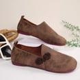 thumbnail image 6 of HTHLVMD Office Shoes, Slip On Casual Flat Shoes, Comfortable Non-Slip Daily Shoes, Traditional Chinese Style Flats, Women's Casual Flat Shoes - Lightweight for Daily Use - Rubber Sole, Brown 6.5, 6 of 7