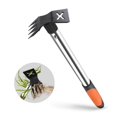 thumbnail image 1 of Herramienta para extraer malas hierbas LAWFYMORI 17 mejorada, 2 en 1, azada y rastrillo de 4 dientes, 1 of 6