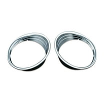 Kuryakyn 5622 Motorcycle Lighting Accent Accessory: Driving Light Bezels for 2014-19 Indian Motorcycles, Chrome, 1 Pair