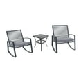 thumbnail image 3 of Patio Furniture Sets 2-person Outdoor Patio Bistro Metal Rocking Conversation Set With Table,Outdoor Patio Furniture Sets, 3 of 9