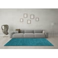 thumbnail image 3 of Ahgly Company Indoor Square Oriental Light Blue Industrial Area Rugs, 3' Square, 3 of 4