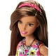 Barbie Poupée Glam Style avec Robe à Imprimé Rétro Rose – image 2 sur 4