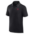 thumbnail image 2 of Men's Fanatics Black Chicago Bulls Front Office Pique Polo, 2 of 3