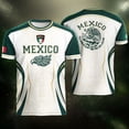 thumbnail image 6 of DXSCSE Mexico Soccer Jersey - 2026 Mexico Jersey Shirt for Soccer Game Fans Army Green S, 6 of 13