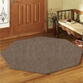 thumbnail image 2 of Saturn Collection Solid Color Indoor Outdoor Area Rug Brown - 7' Octagon, 2 of 5