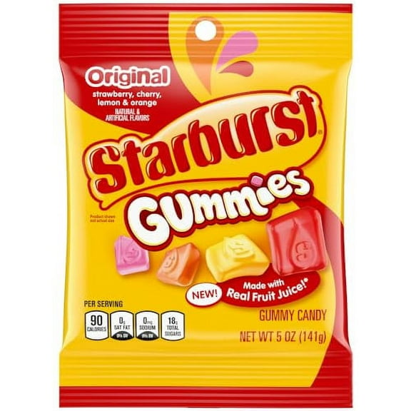 STARBURST Gummies Original Gummy Candy, 5 oz Bag (Pack of 12)