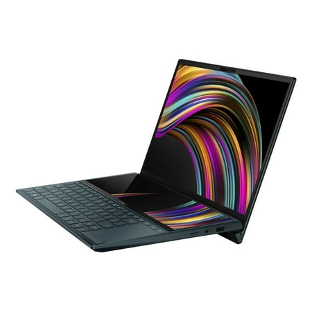 ASUS ZenBook Duo 14" FHD Touchscreen Laptop, Intel Core i7-10510U, 8GB RAM, 512GB SSD, Windows 10, Celestial Blue, UX481FA-DB71T