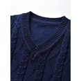 thumbnail image 4 of Children's Knitted Sweater Vest Argyle Pattern Boys And Girls, 4 of 6