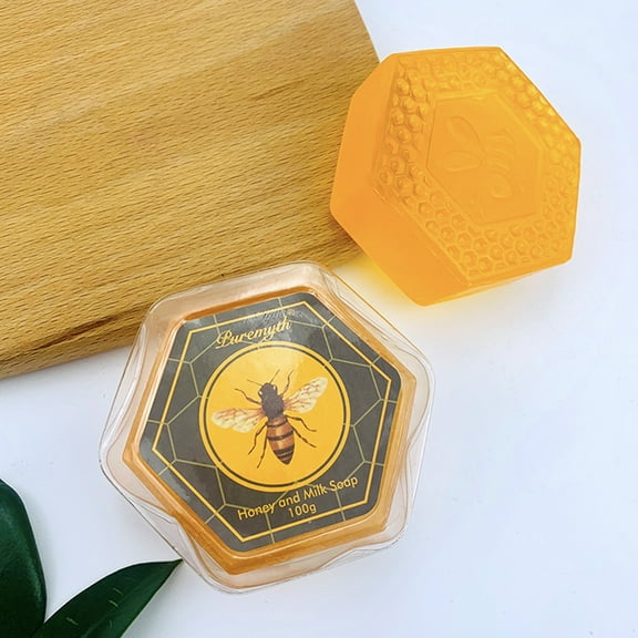 KeirneCC Honey Soap - Honey & Beeswax Handcrafted, Moisturizing Natural Bar Soap - Face, Body & Hair Bar
