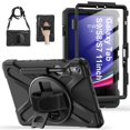 thumbnail image 2 of Étui Antichoc pour Tablette pour Enfants pour Samsung Galaxy Tab S9 S8 Ultra 14.6 S7 11 Pouces Plus FE 12.4 Pouces Étui Poignée Sangle d'Épaule Funda Coloré Rouge P7 11 Pouces, 2 of 6