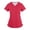 Red #016, variant on Womens V-Neck Scrub Tops – Stretchy Breathable Top with Pockets, Modern Classic Fit Army Green 2XL