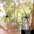 thumbnail image 3 of Set, Halloween Decorations Artificial Spider Web Super Stretch Cobwebs With Fake Spiders Scary Party Scene Decor Horror House Props, Halloween Decor, Halloween Supplies, 3 of 4