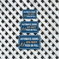 thumbnail image 5 of Classic Framed Plus Automatic Doors Do Not Push or Pull Wall or Door Sign | Friendly Home Signage - Medium, 5 of 8