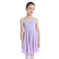 thumbnail image 3 of vastwit Girls Chiffon Ballet Dancer Dress Spaghetti Straps Gymnastics Skater Tulle Leotard Lavender XXL, 3 of 7