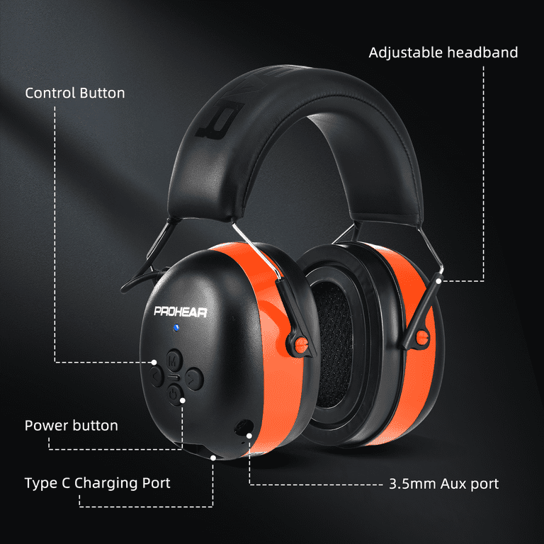 PROHEAR Bluetooth Hearing Protection Headphones photo 7