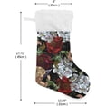 thumbnail image 2 of Coolnut 1 PCS Christmas Stocking Embroidered Angel Big Warm 17.7 x 12 Inch Hanging Xmas Stockings Decoration for Family Holiday Party Ornaments Decor Fireplace, 2 of 7