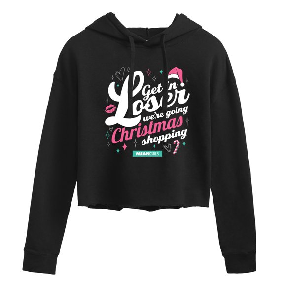 Mean Girls - Get In Loser  - Juniors Cropped Pullover Hoodie