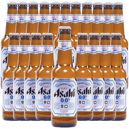 Asahi Super Dry 0.0% Alcohol Free Lager | 12oz Bottles | Zero Alcohol Beer | Made in Japan
