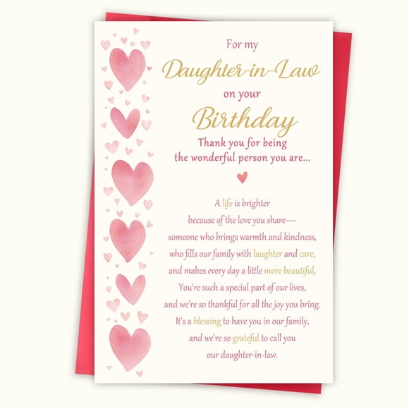 Tarjeta de cumpleaños Blumon Happy Birthday para nuera