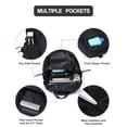 thumbnail image 5 of SEAFEW Mochila Bandolera Pequeña Negra con Correa para Hombres y Mujeres, Mochila Liviana con Una Correa para Senderismo, Caminata, Ciclismo, Viajes, Ciclismo, Puerto de Cargador USB, Nailon, 5 of 5