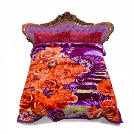 Warm 3 Pcs 3ply Heavy Thick Warm Sherpa Blanket Bedding Comforter