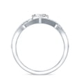 thumbnail image 2 of Rosec Jewels - Moissanite Heart Engagement Ring 1 Carat - Crossover Ring for Women - 7 mm - D-VS1 Quality Certified, 925 Sterling Silver, US 4.00, 2 of 8