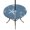 Navy, Indigo, Ink, variant on Round Outdoor Tablecloth with Umbrella Hole and Zipper, Vintage Mint Green Starfish Tablecloth with Elastic Waterproof, Summer Coastal Beach Marine Life Patio Table Covers for 31" - 35" Pool Tables