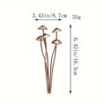 thumbnail image 4 of Yuarrent Conjunto de bonsái con forma de hongo pequeño, decoración única para jardín, simulación de bonsái con forma de hongo de metal. Jardín y Patio, 4 of 6