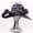 Gray, variant on Outdoor Wide Solar Fan Sun Hat For Men And Women With 2 Fans Fishing Hat