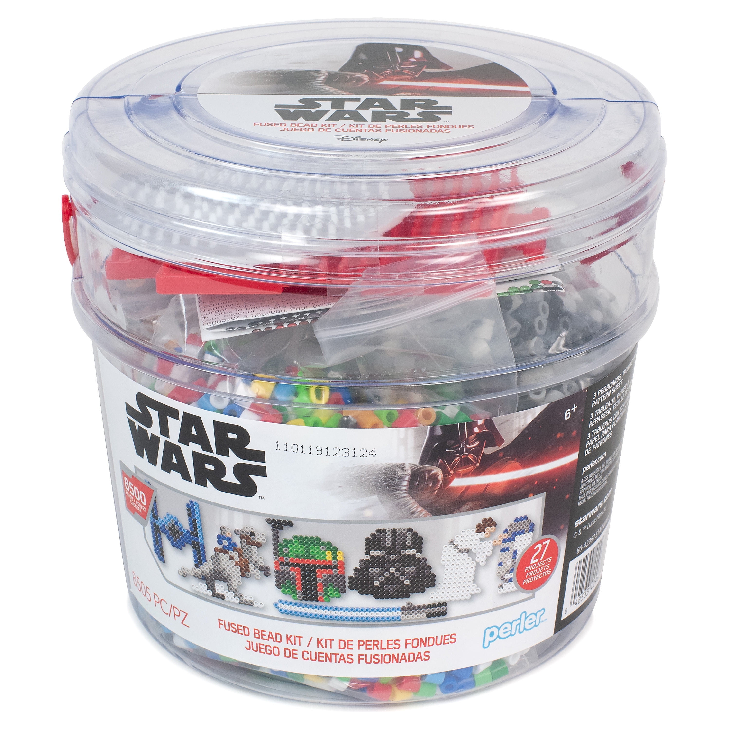 Perler Star Wars Fused Bead Kit Bucket 8505 Pieces Walmart Com