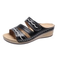 thumbnail image 2 of Zapatillas de tacón inclinado de una línea para mujer, novedad de verano, informales, a la moda, para exteriores Wmkox8yii hj789, 2 of 9