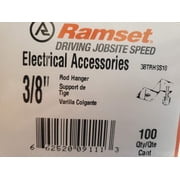 Ramset 3/8 Threaded Rod Hanger w/Premium PowerPoint Pin Box of 100~38TRHSS10