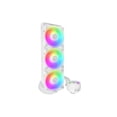 thumbnail image 2 of ARCTIC COOLING Liquid Freezer III - 420 A-RGB (White): All-in-One CPU Water Cooler with 420mm radiator and 3x P14 PWM PST A-RGB fan, compatible Intel LGA1700, 1851 and AMD AM4, AM5 - White color, 2 of 5